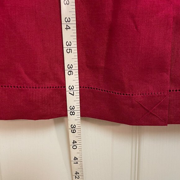 NWT Madison Studio Sheath Linen Red Dress, Size 12 - Picture 10 of 10
